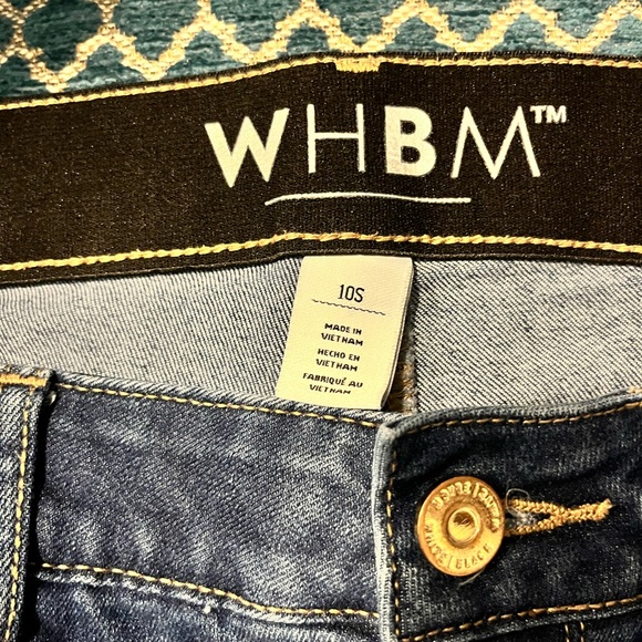 WHBM jeans, flare leg, size 10S - Picture 3 of 3